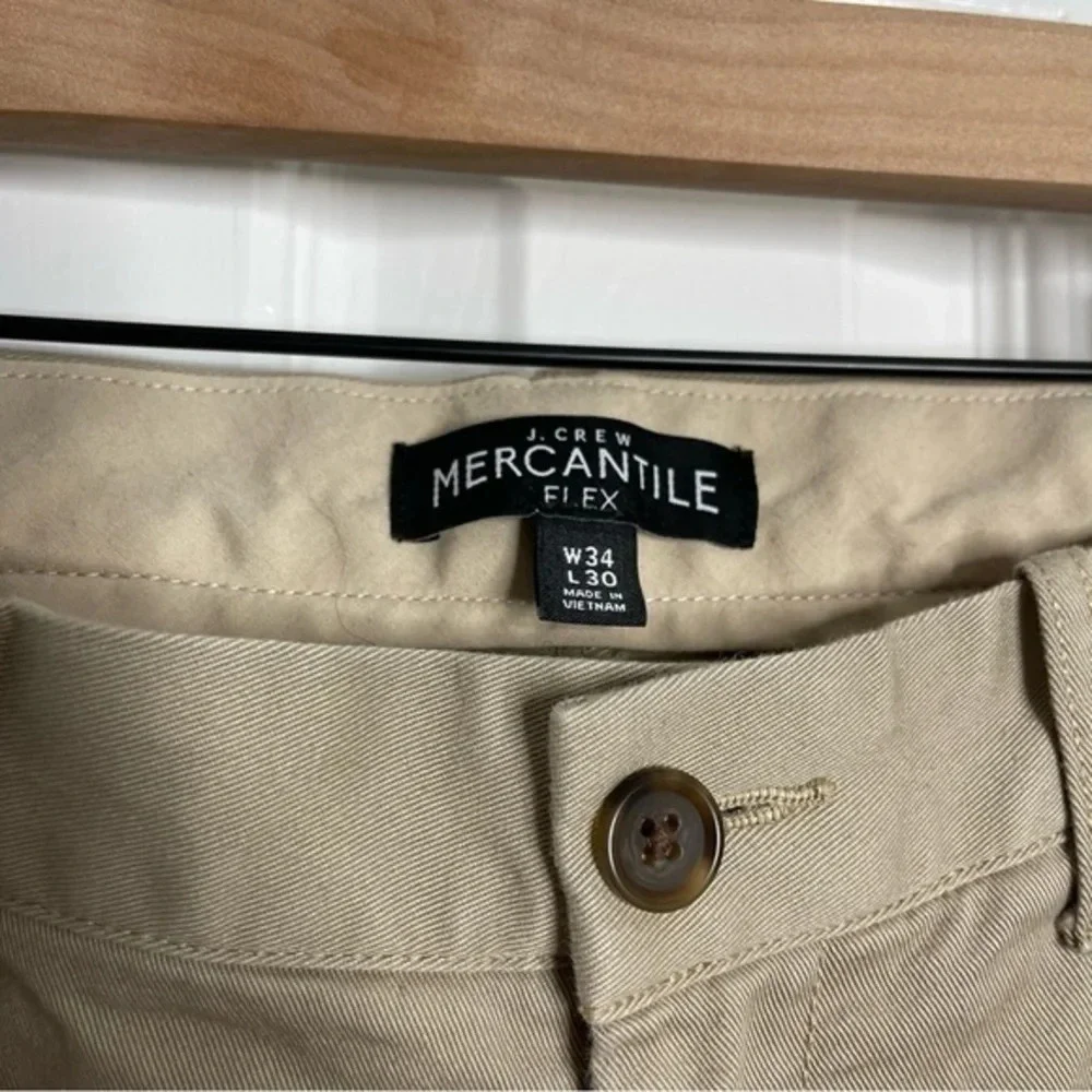J. Crew Mercantile Flex Fit‎ Slim Khaki Chinos Men's 34x30 Stretch Preppy